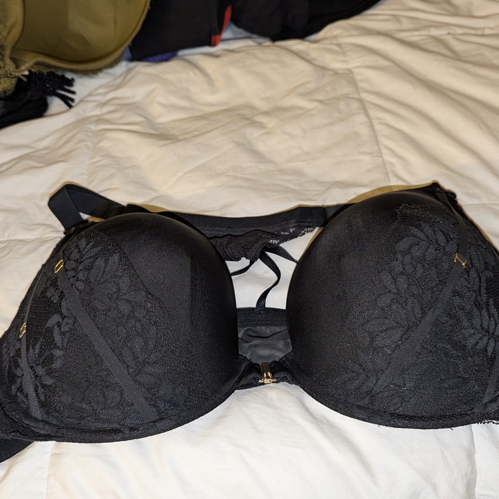 Lane Bryant - Cacique Elegant Black Lace Bra